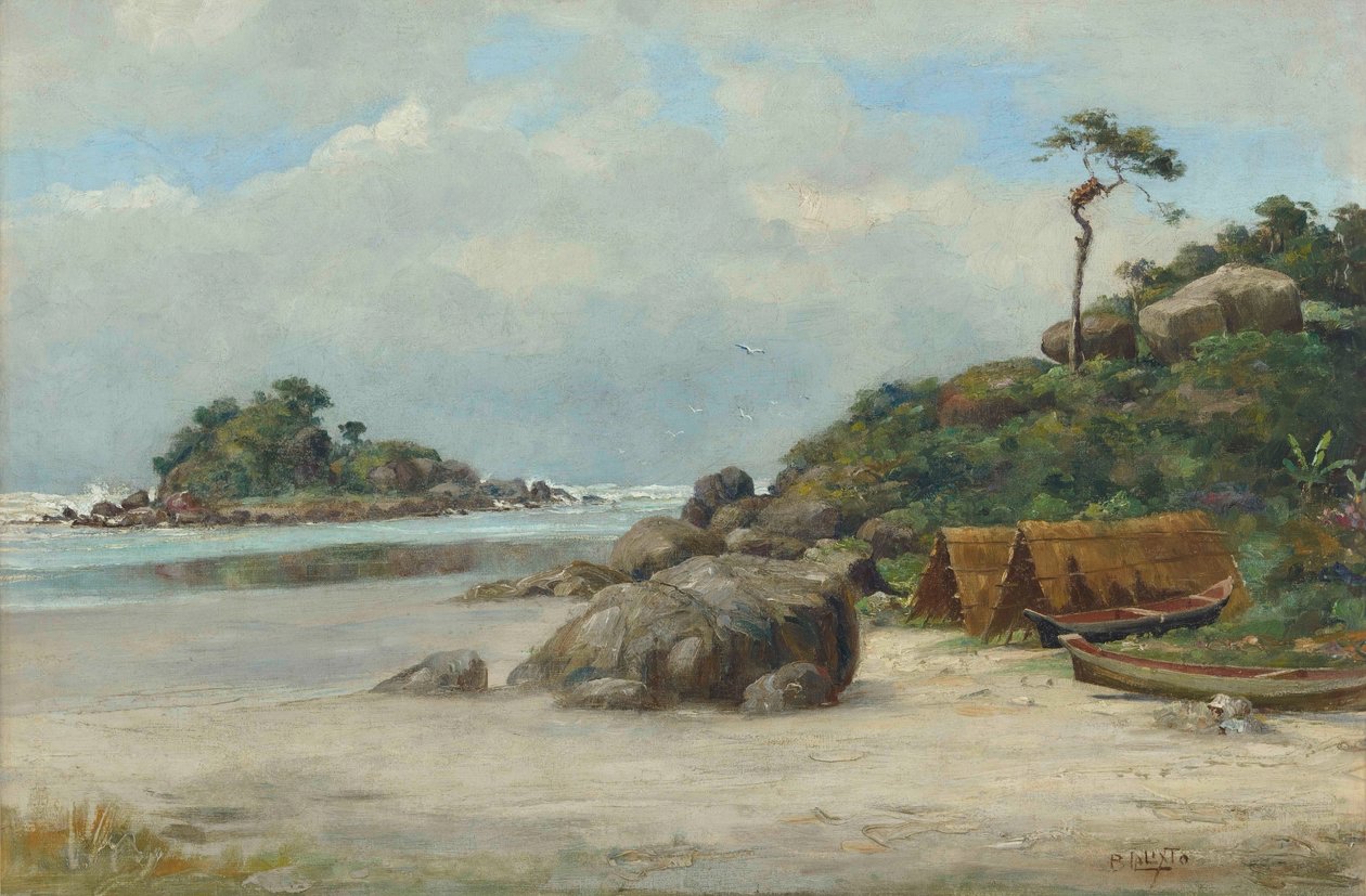 Benedito Calixto - Prainha - Itanhaém (Praia de Itanhaém, SP), 1892 af Benedito Calixto