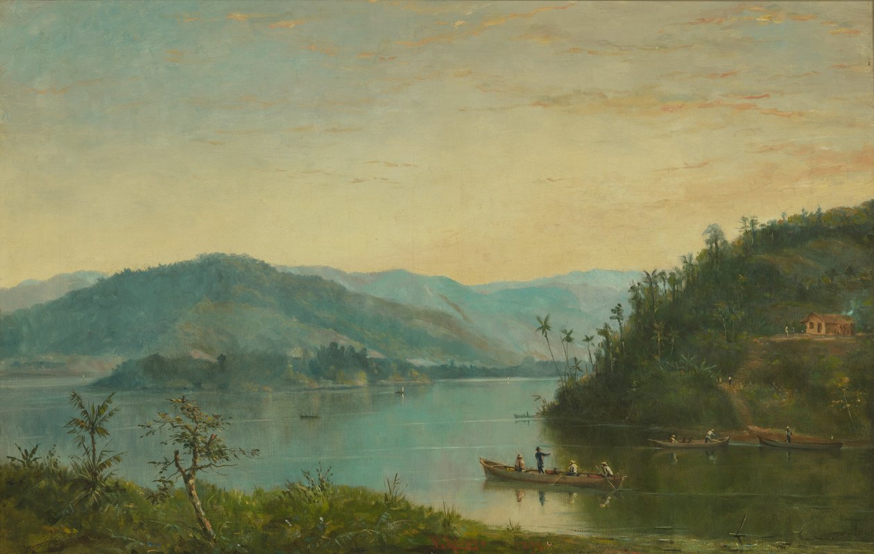 Benedito Calixto - Itanhaém-floden, SP, 1896 af Benedito Calixto
