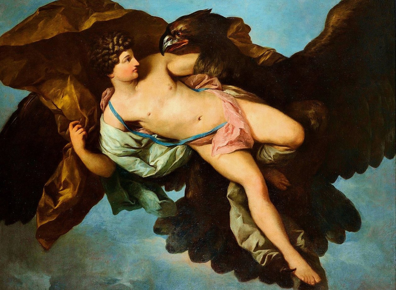 Bortførelsen af Ganymedes af Benigne Gagneraux