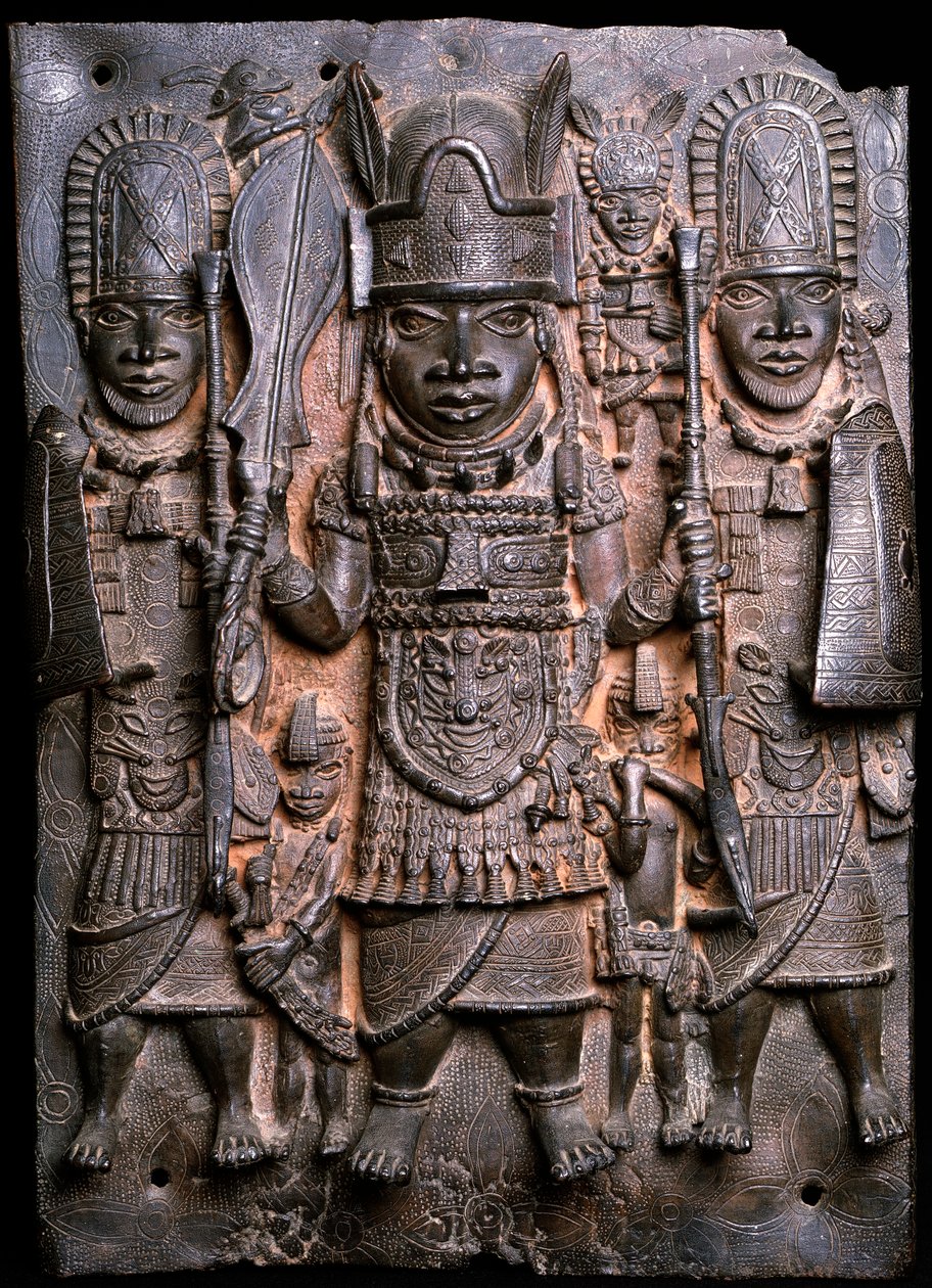 Kriger og ledsagere (bronze) (se også 412916) af Benin