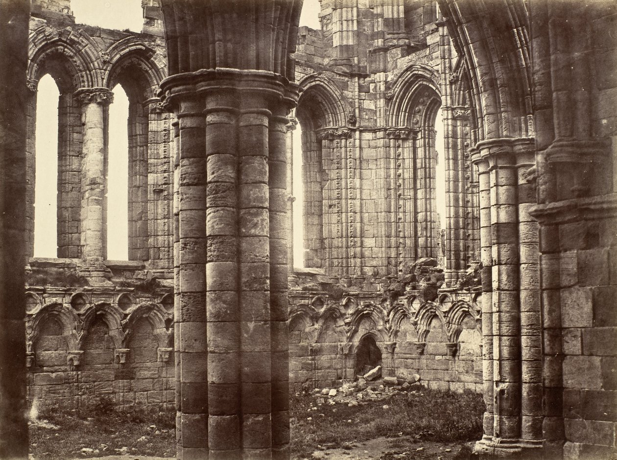 Whitby Abbey, Yorkshire, North Transept af Benjamin Brecknell Turner