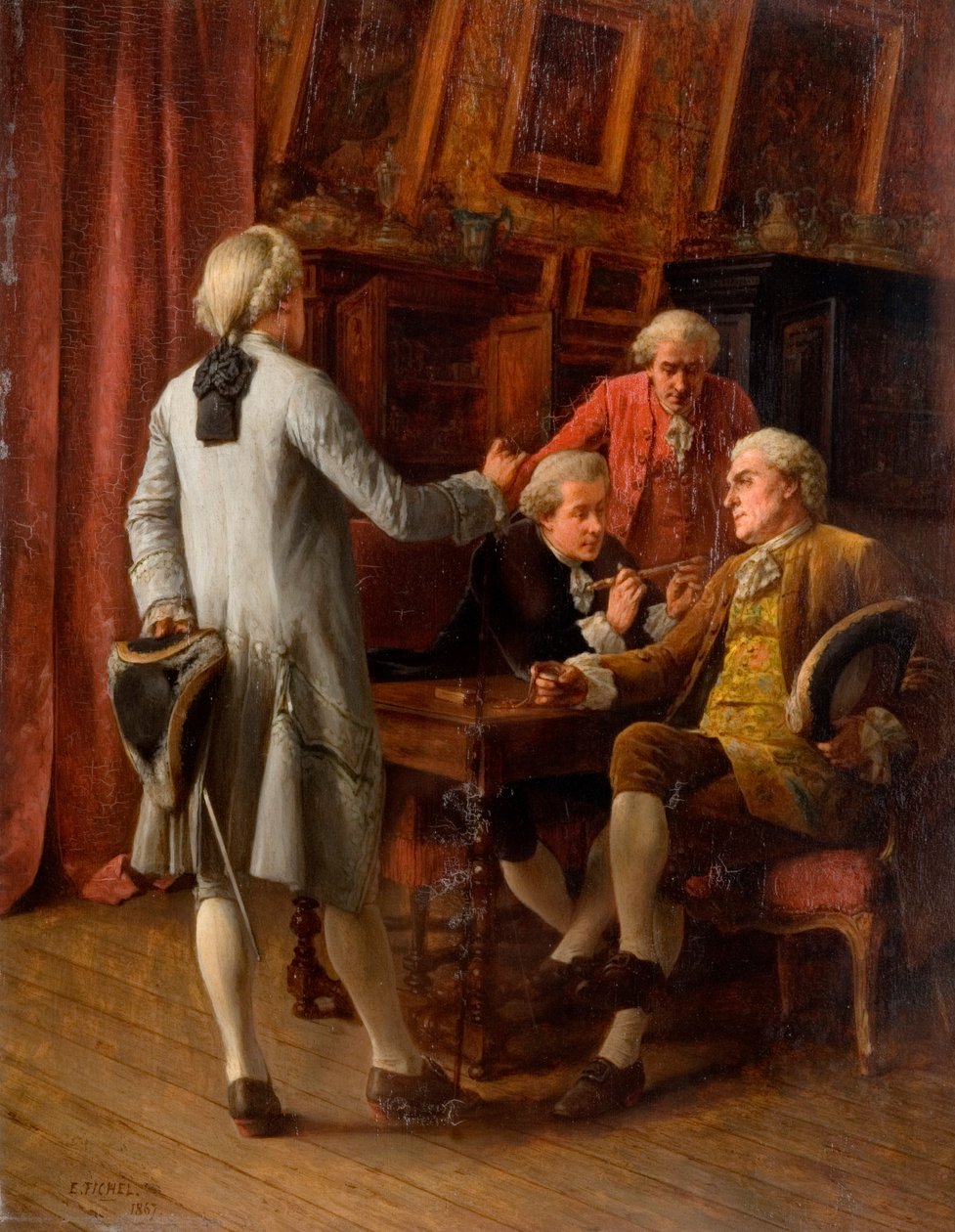 The Connoisseurs, 1867 af Benjamin Eugene Fichel