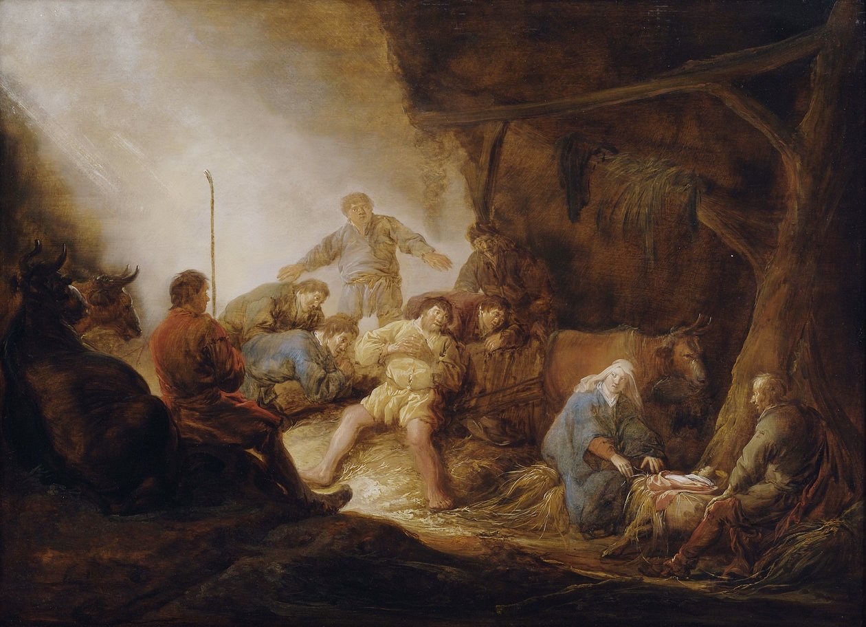 Tilbedelsen af hyrderne af Benjamin Gerritsz. Cuyp