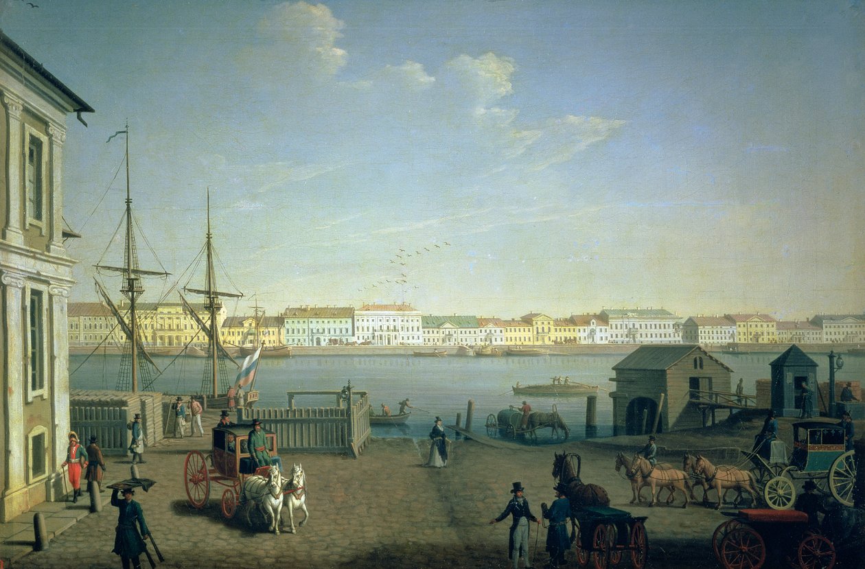 English Shore Street i St. Petersborg, 1790