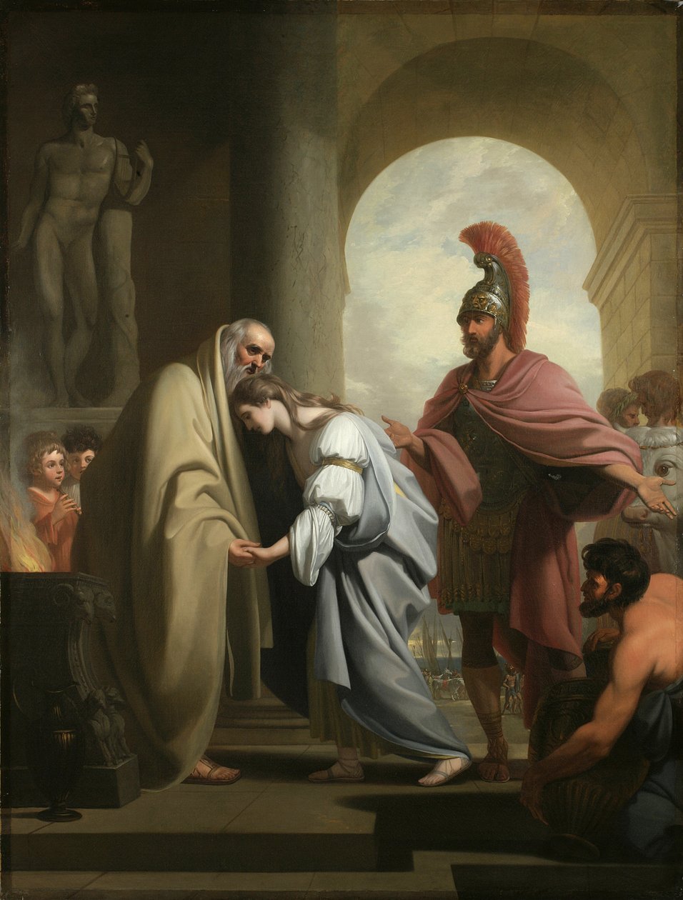 Chryseis vendte tilbage til sin far, 1771 af Benjamin West