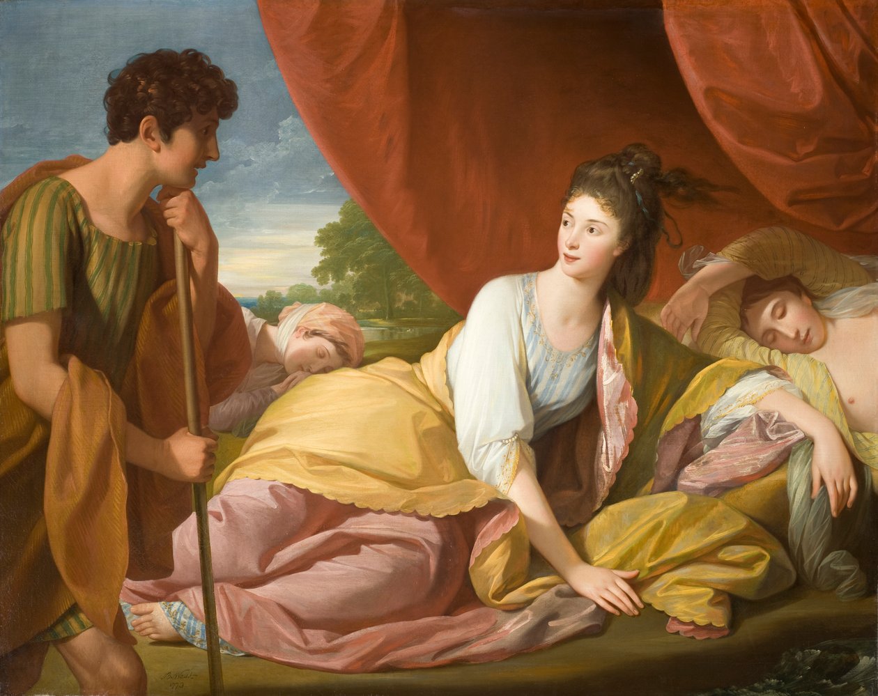 Cymon og Iphigenia af Benjamin West