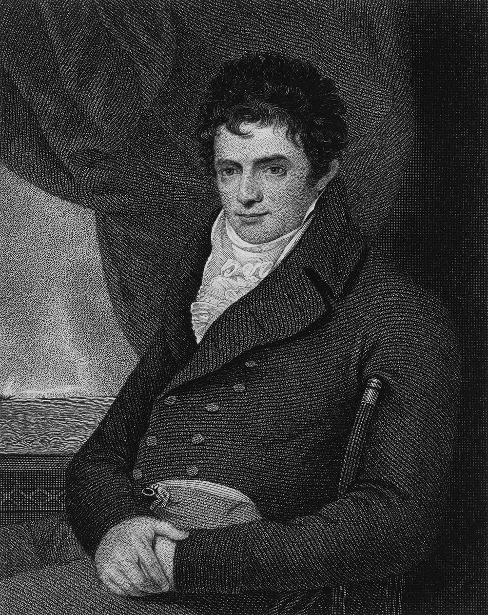 Robert Fulton (1765-1815), graveret af George Parker (fl.1834-d.1868) af Benjamin West