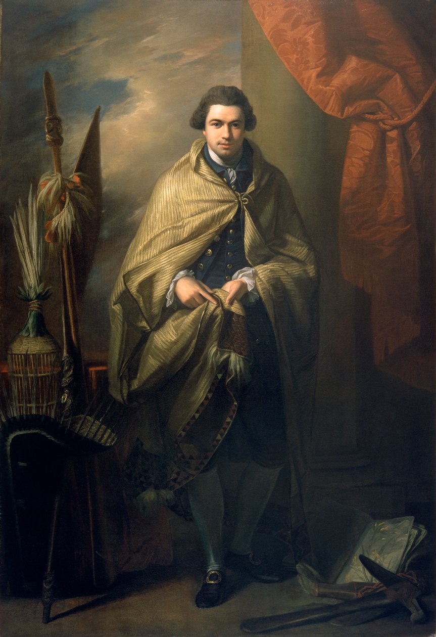 Sir Joseph Banks, 1773, botaniker af Benjamin West