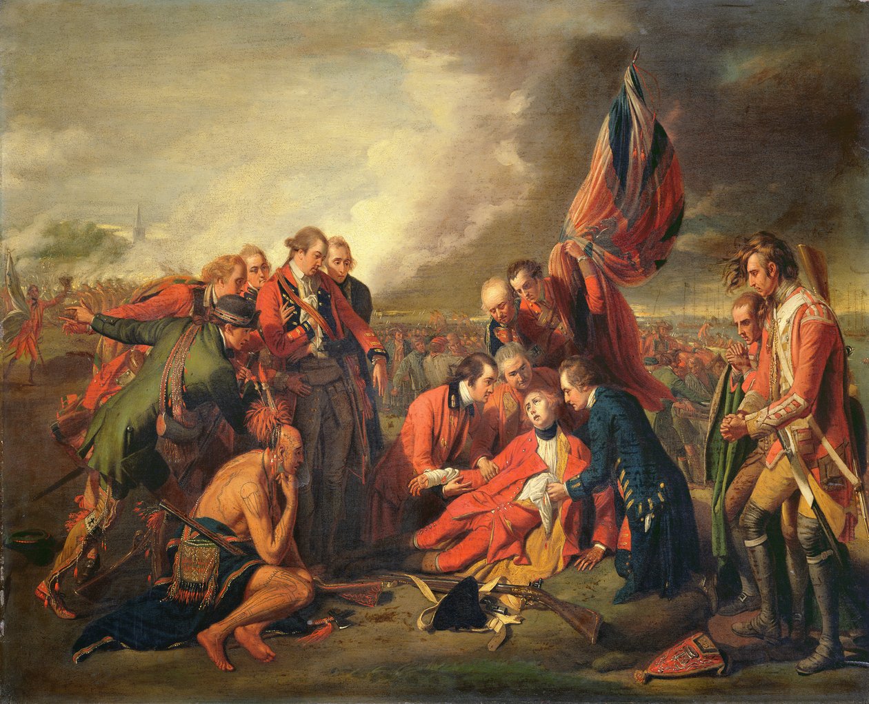 General Wolfes død (1727-59), ca. 1771 af Benjamin West