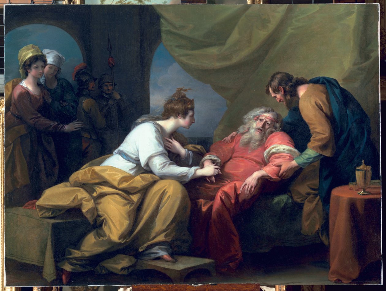 Mødet mellem Lear og Cordelia, 1784 af Benjamin West