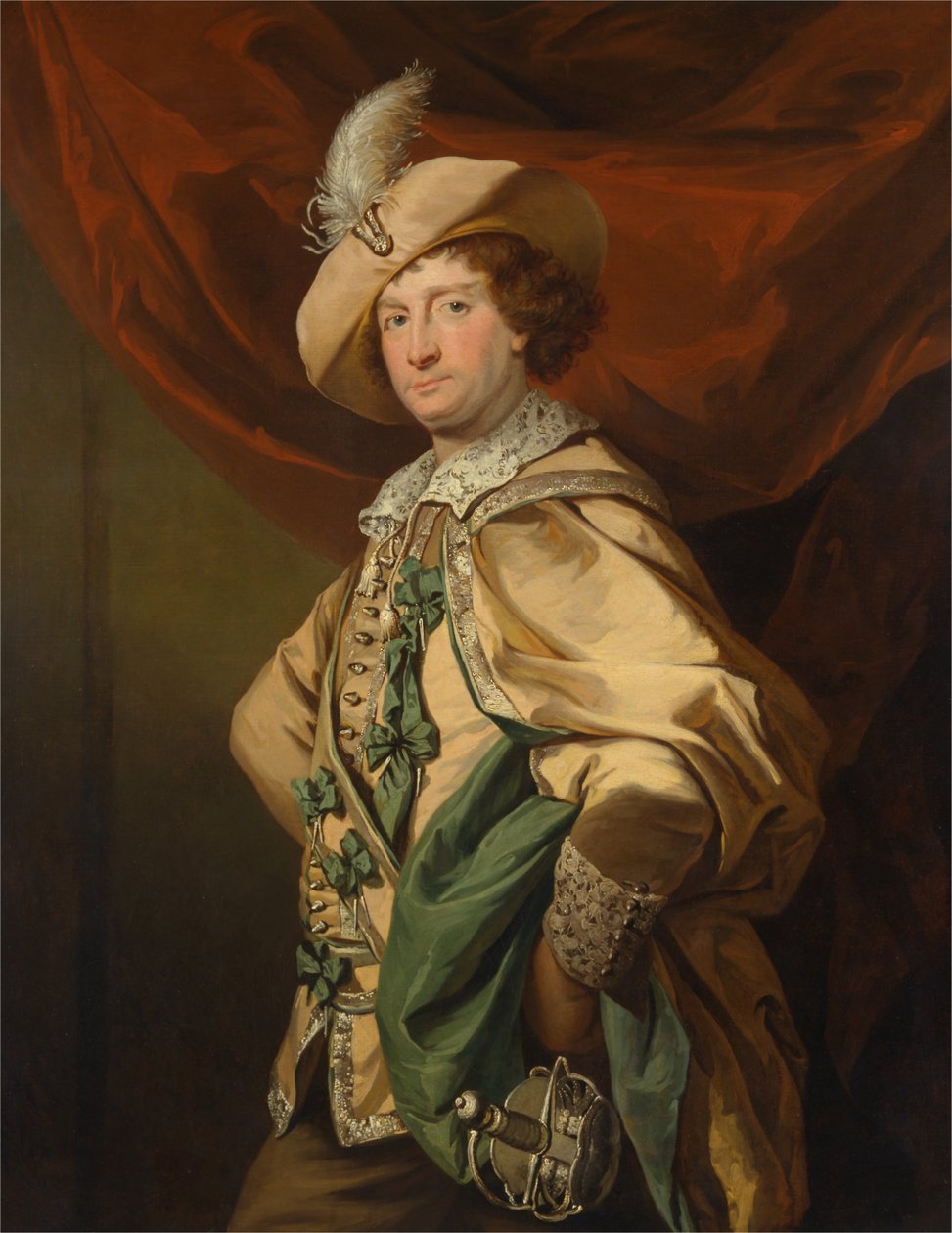 Henry Woodward som Petruchio i Catherine og Petruchio, en version af Garrick af af Benjamin van der Gucht