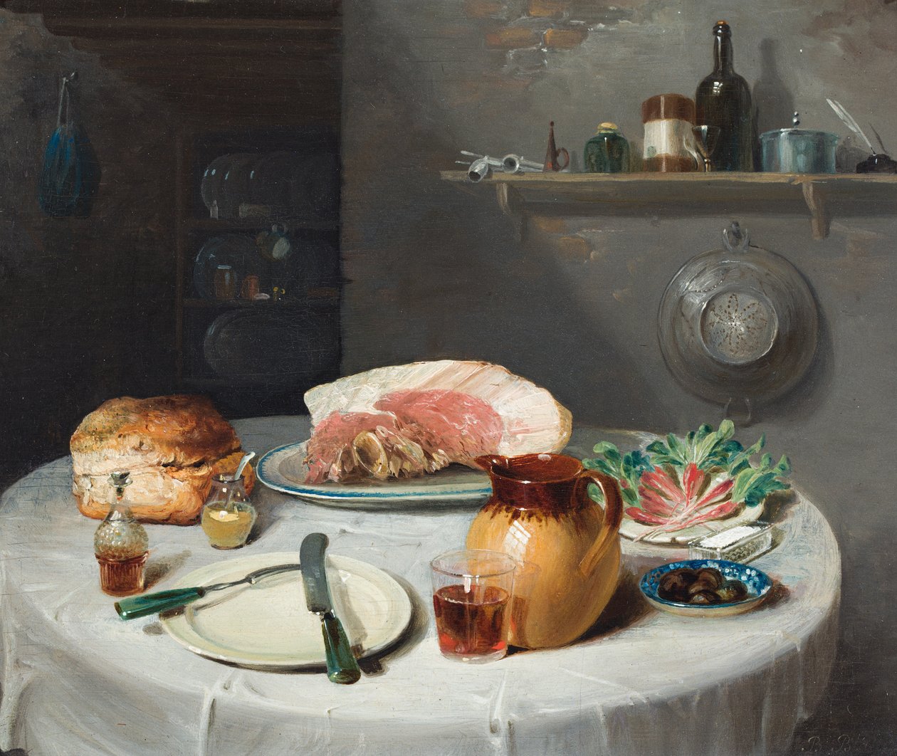 En sportsmands morgenmad af Benjamin Blake