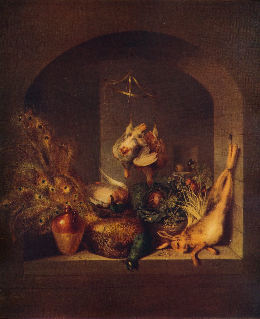 Stilleben, 1824 af Benjamin Blake
