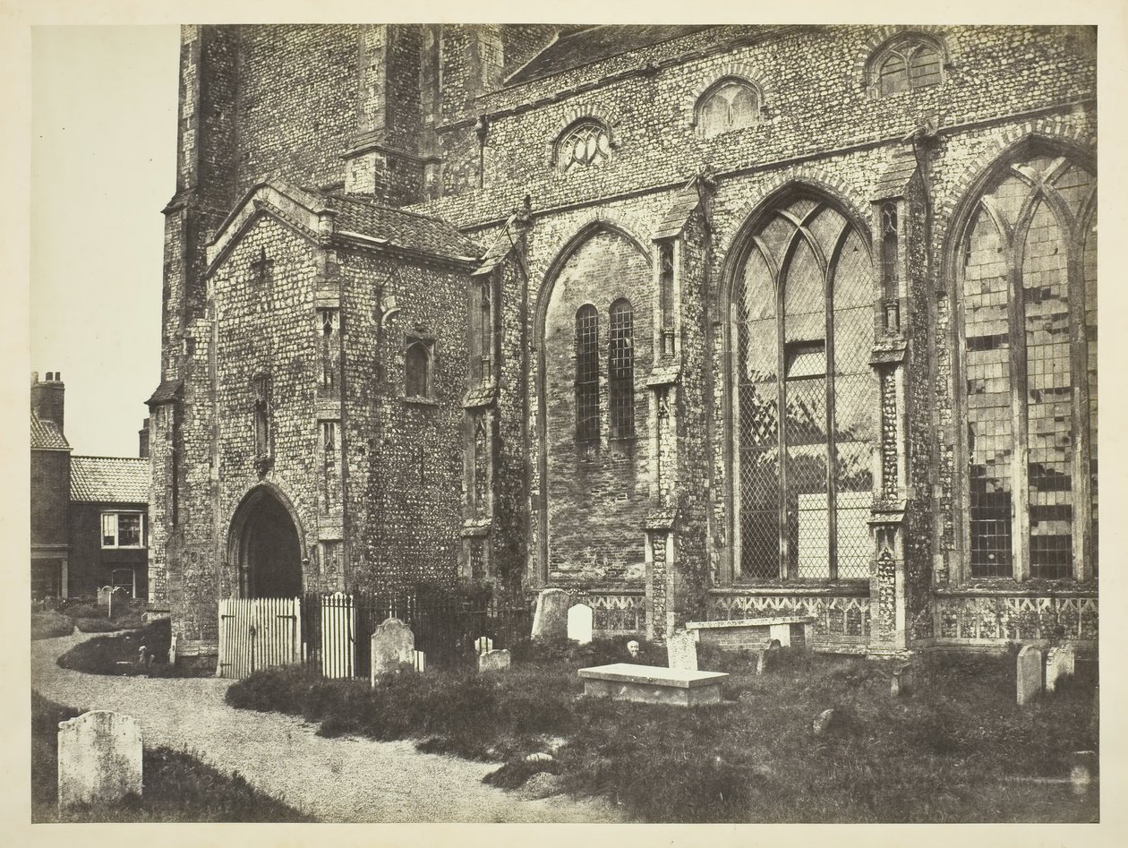 Sydsiden af Cromer Kirke, ca. 1850