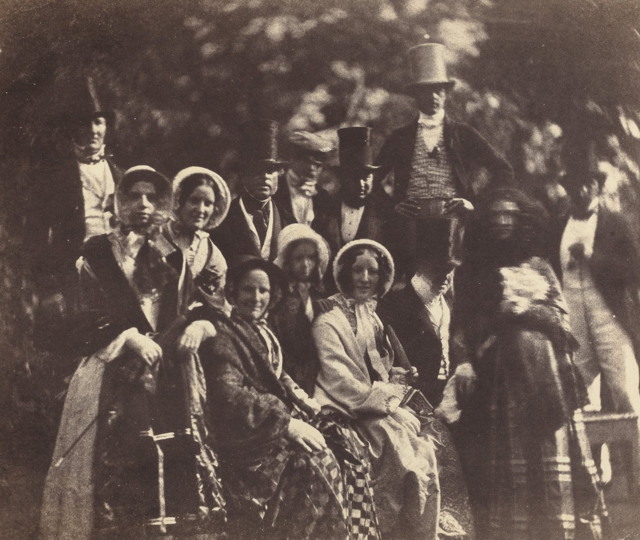 Bryllupsgruppe, ca. 1852 eller 1853. af Benjamin Brecknell Turner