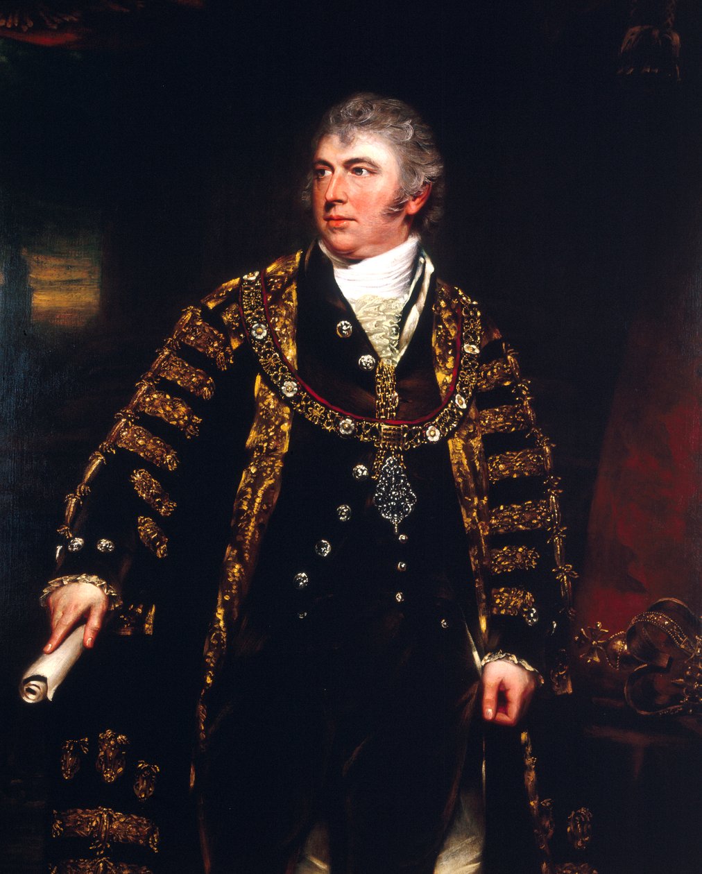 Harvey Christian Combe, overborgmester 1799 af Benjamin Burnell