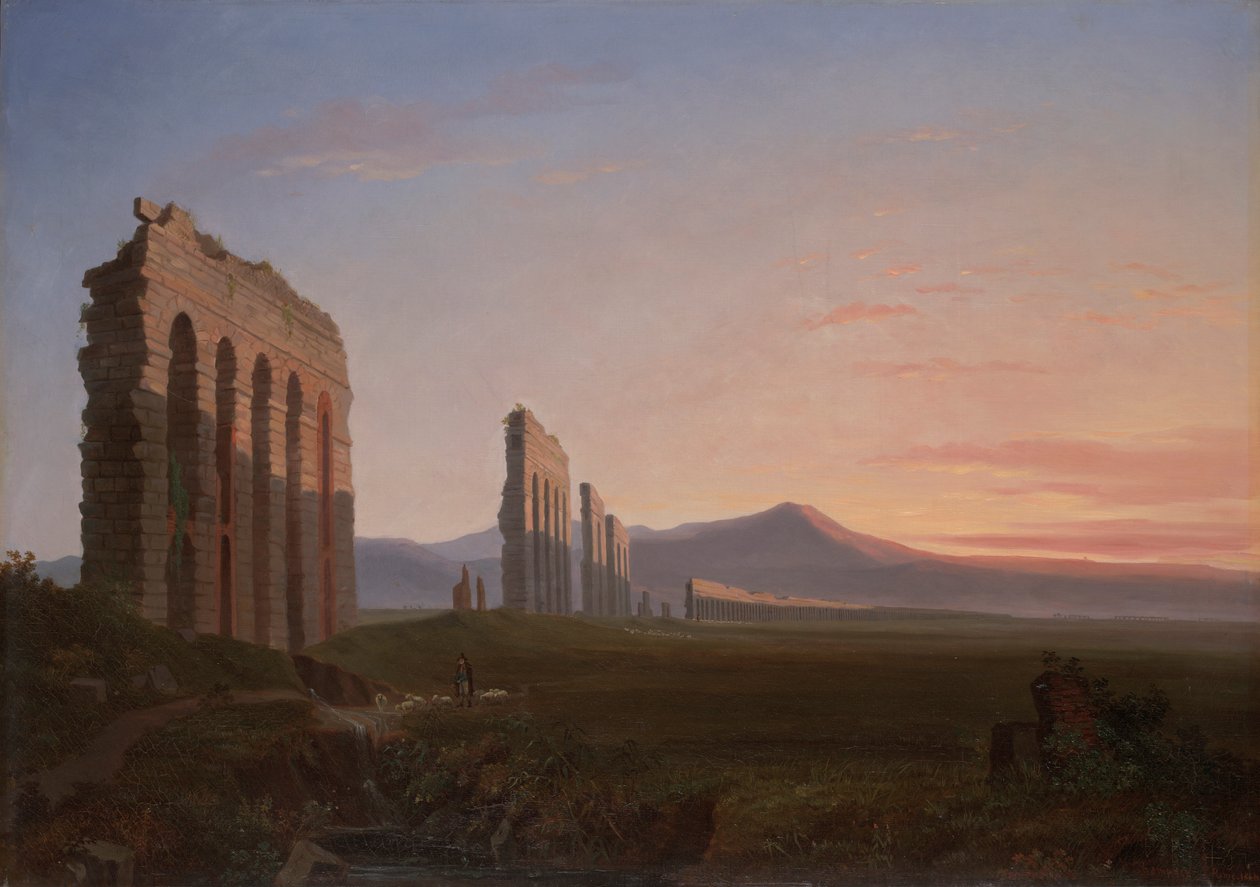 Udsigt over den romerske Campagna af Benjamin Champney