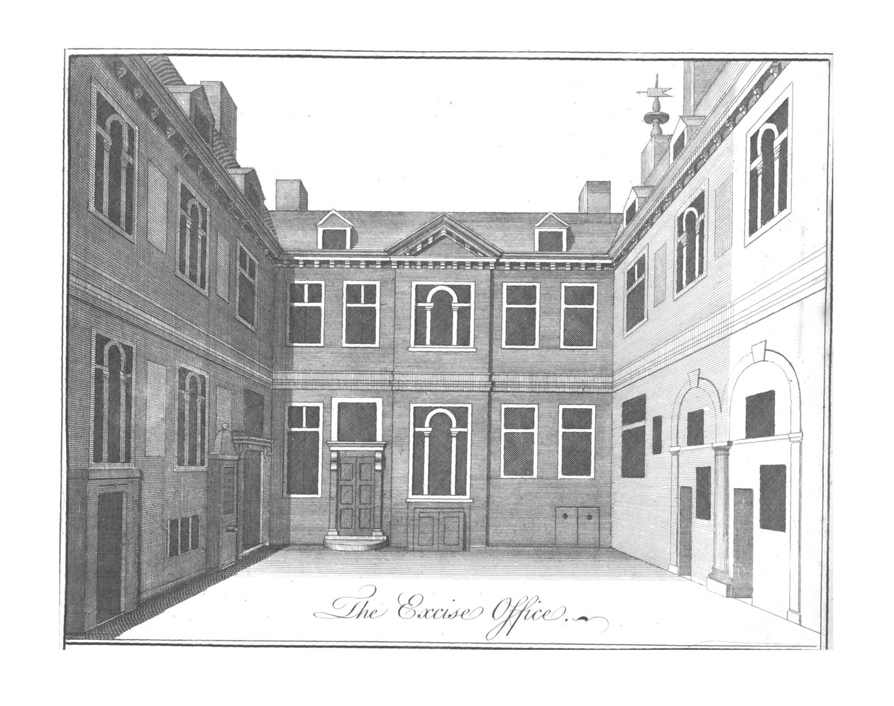 Skattekontoret., c1756 af Benjamin Cole