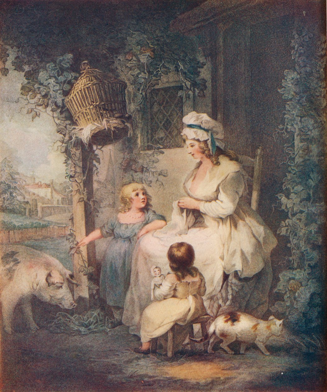 Farmers Door, 1790 af Benjamin Duterrau