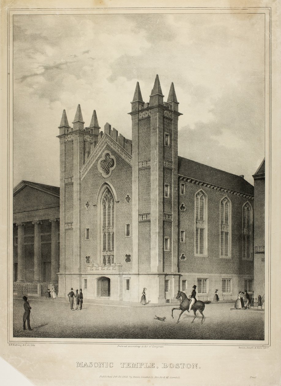 Frimurertemplet, Boston af Benjamin F. Nutting