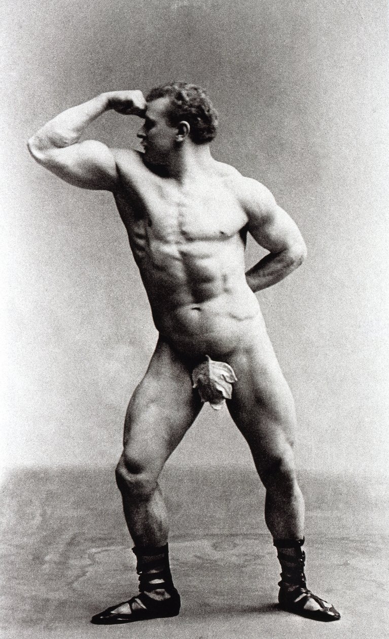 Den tyske bodybuilder Eugen Sandow af Benjamin J. Falk