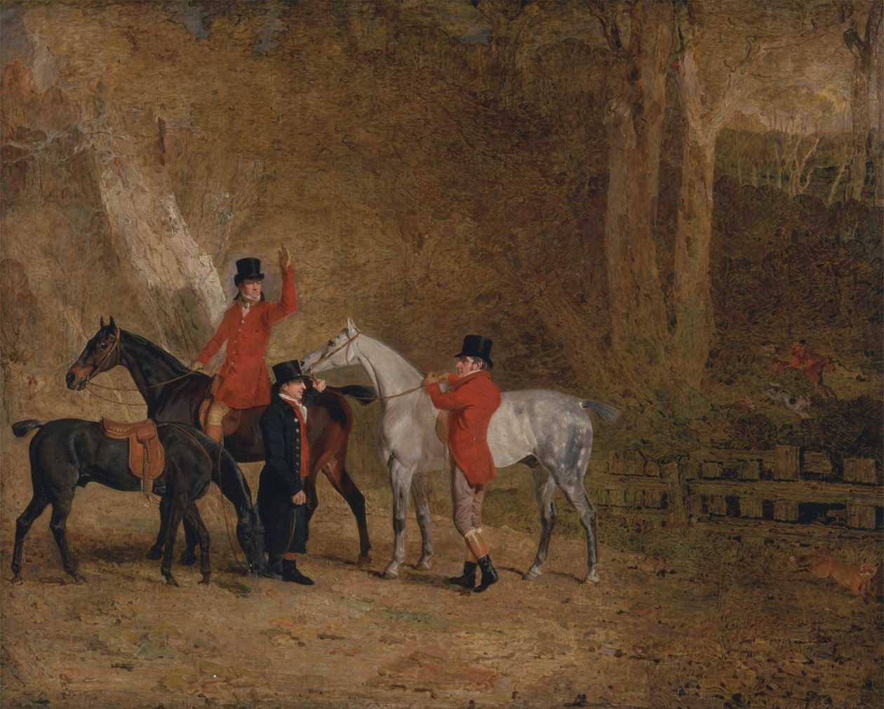 Rævejagt scene af Benjamin Marshall