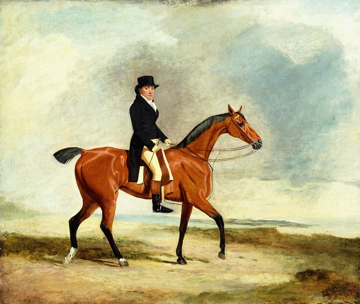 Francis Const på sin bugtjæger, der rider nær havet, 1806 af Benjamin Marshall