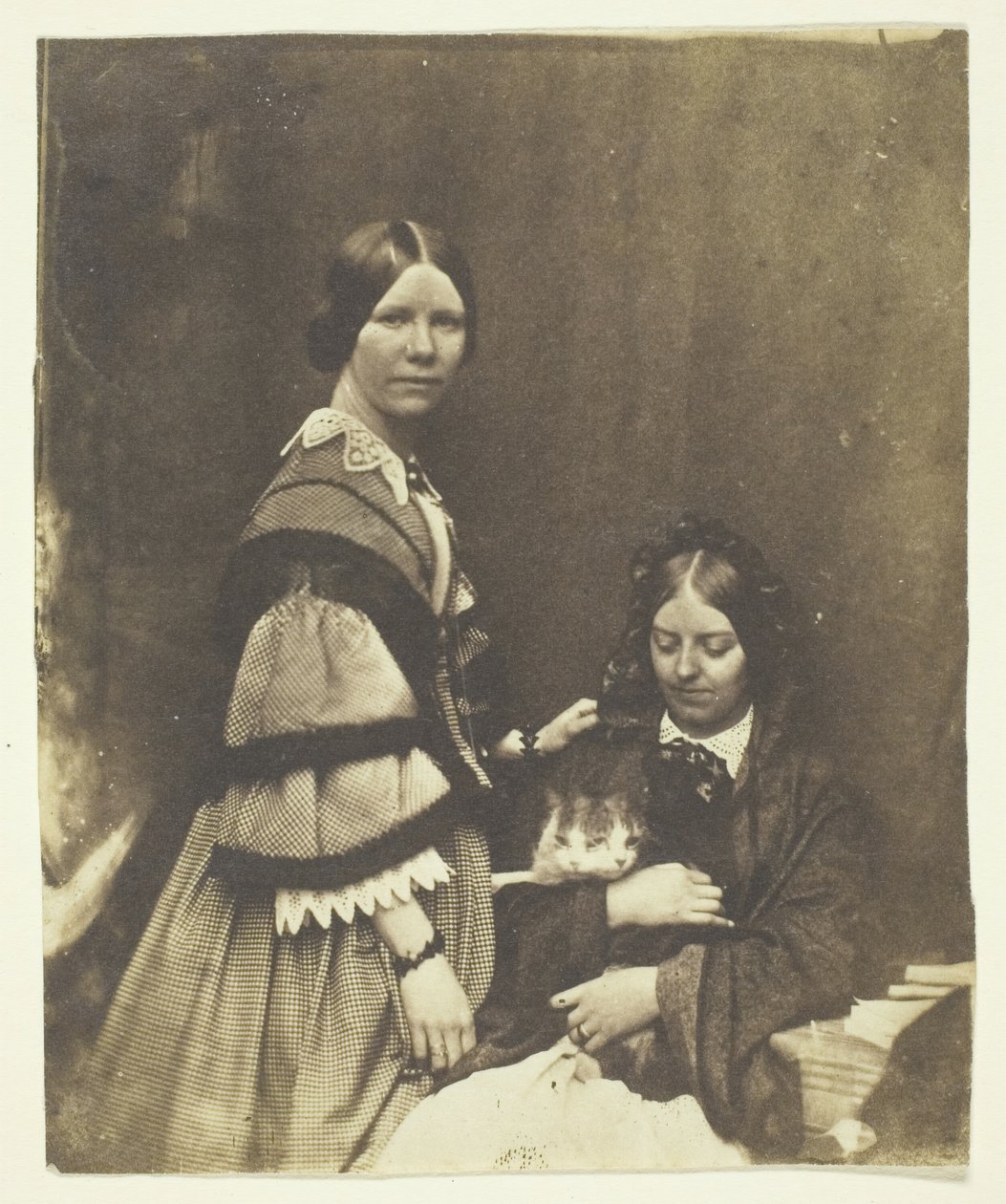 Mrs. Craik Holding Cat, ca. 1858. af Benjamin Mulock