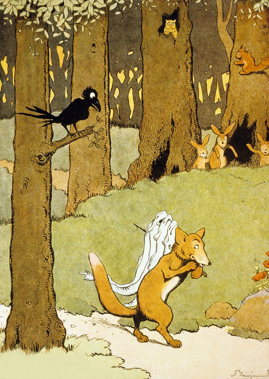 Renard og ålene, illustration fra 