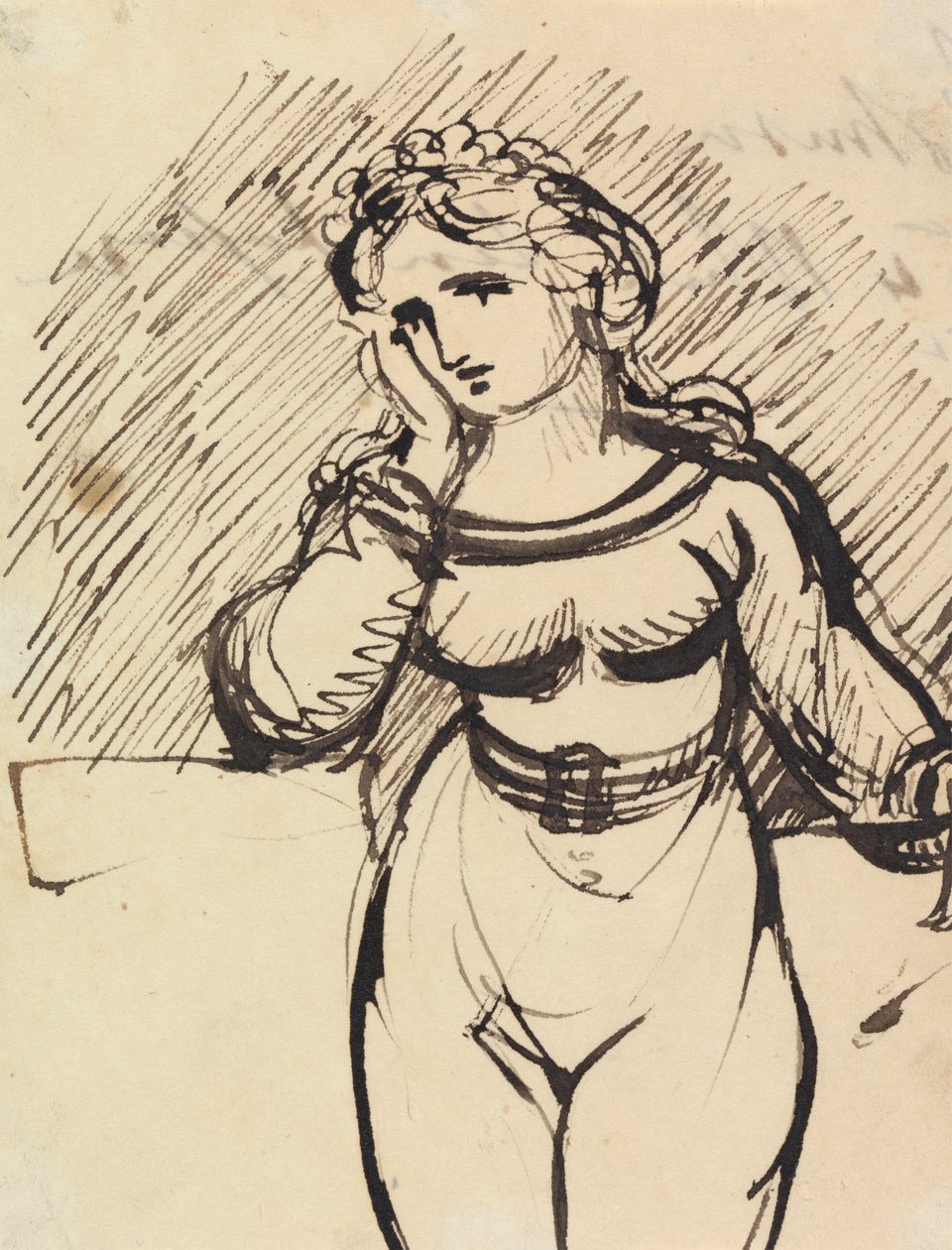 Figurstudie af en kvinde af Benjamin Robert Haydon
