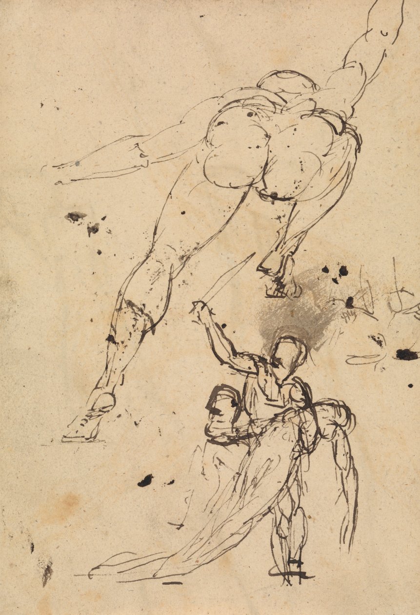 Studie for Hercules og Persephone af Benjamin Robert Haydon