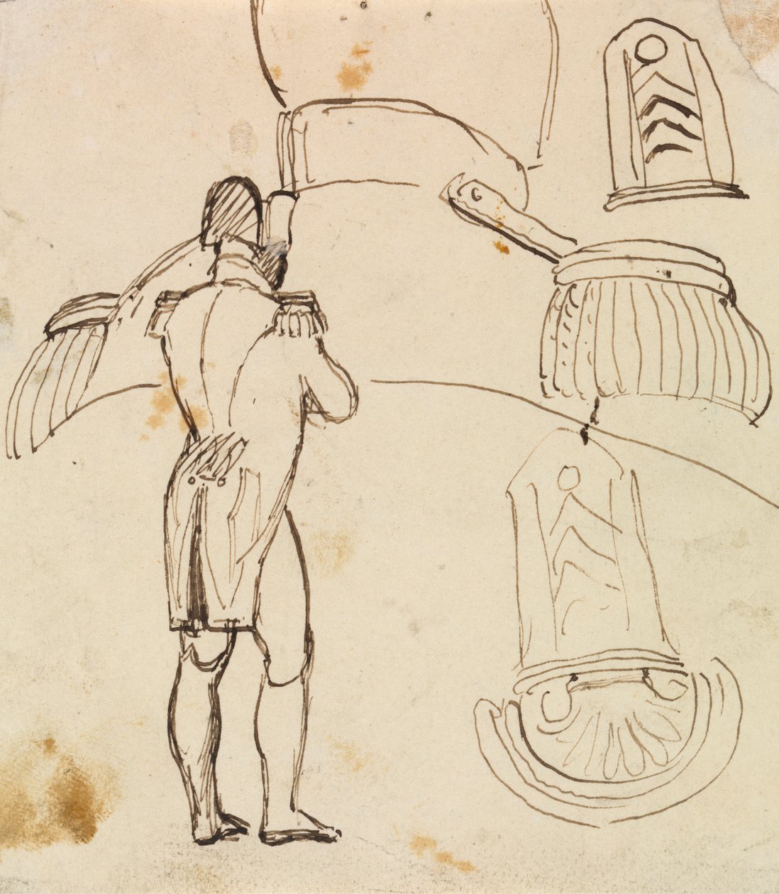 Studie for Napoleon Bonaparte af Benjamin Robert Haydon