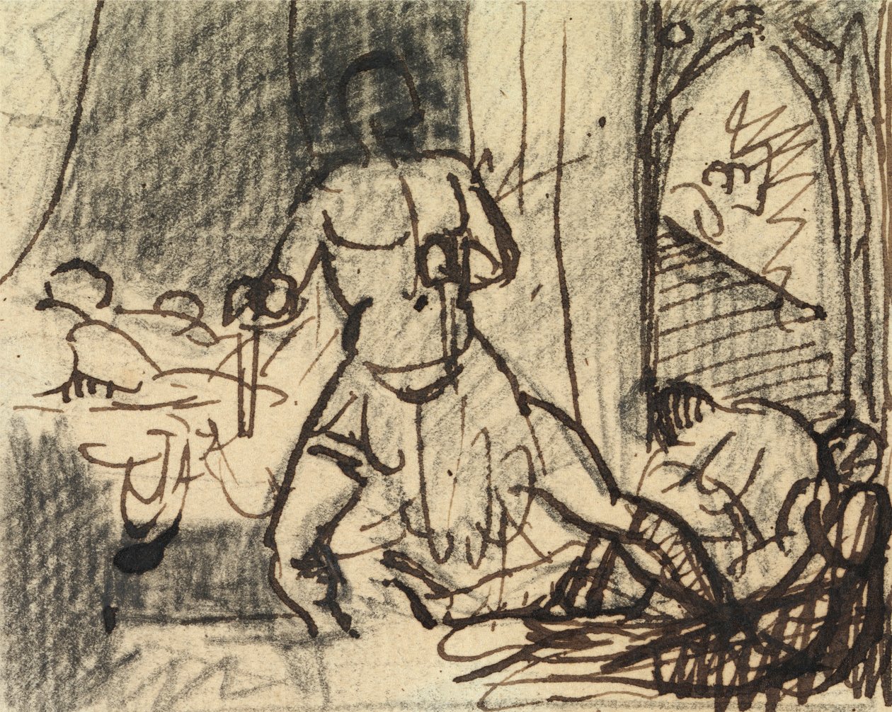 Studie af figurer i en dramatisk scene af Benjamin Robert Haydon
