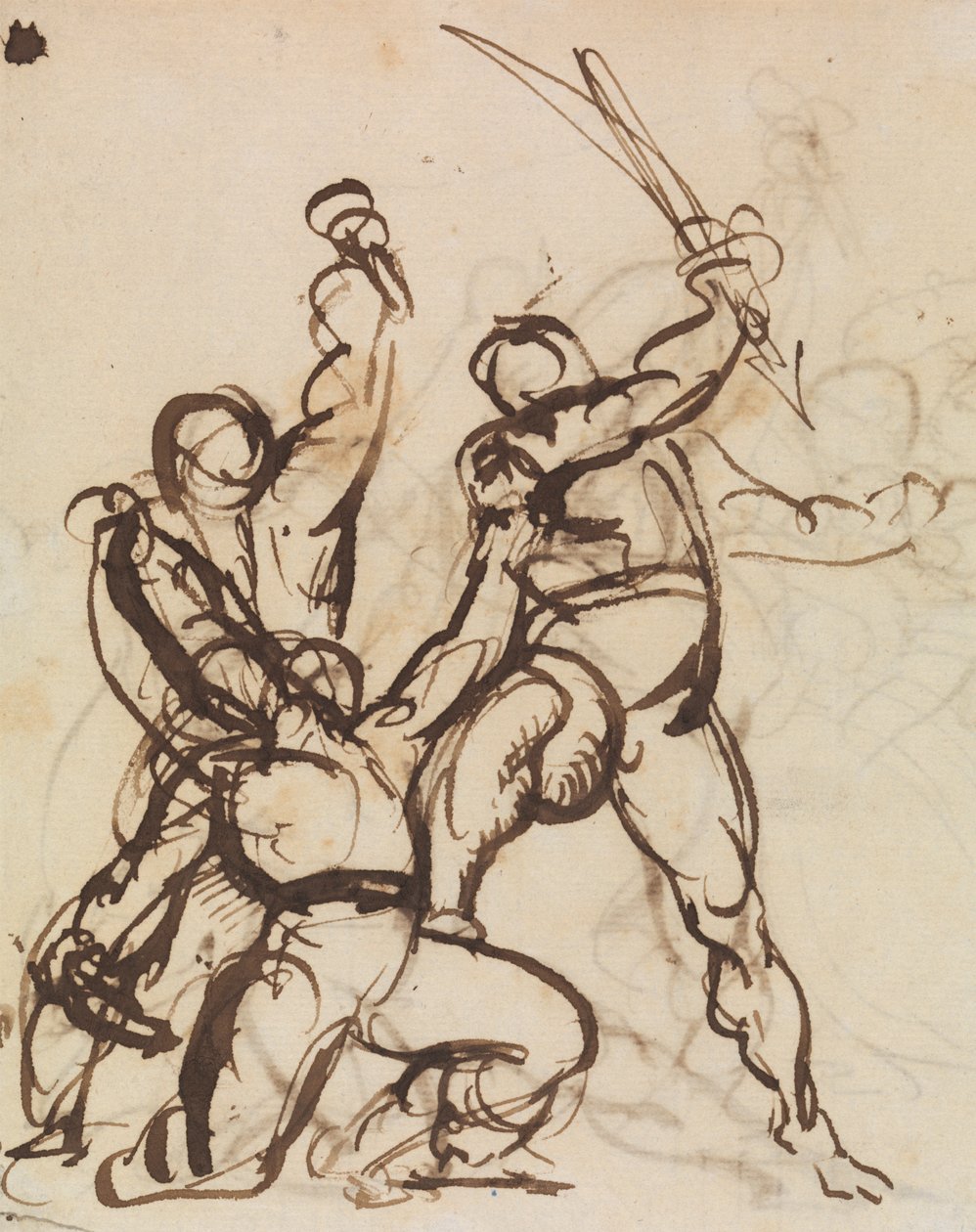 Studie af en kamp af Benjamin Robert Haydon