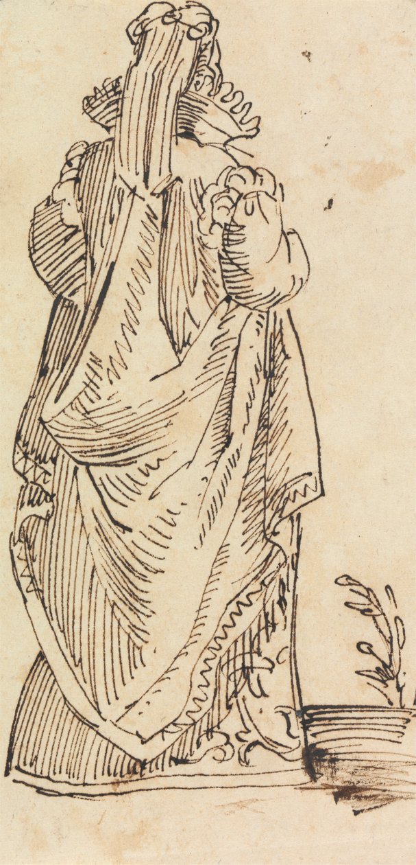 Studie af en kvinde, set bagfra af Benjamin Robert Haydon