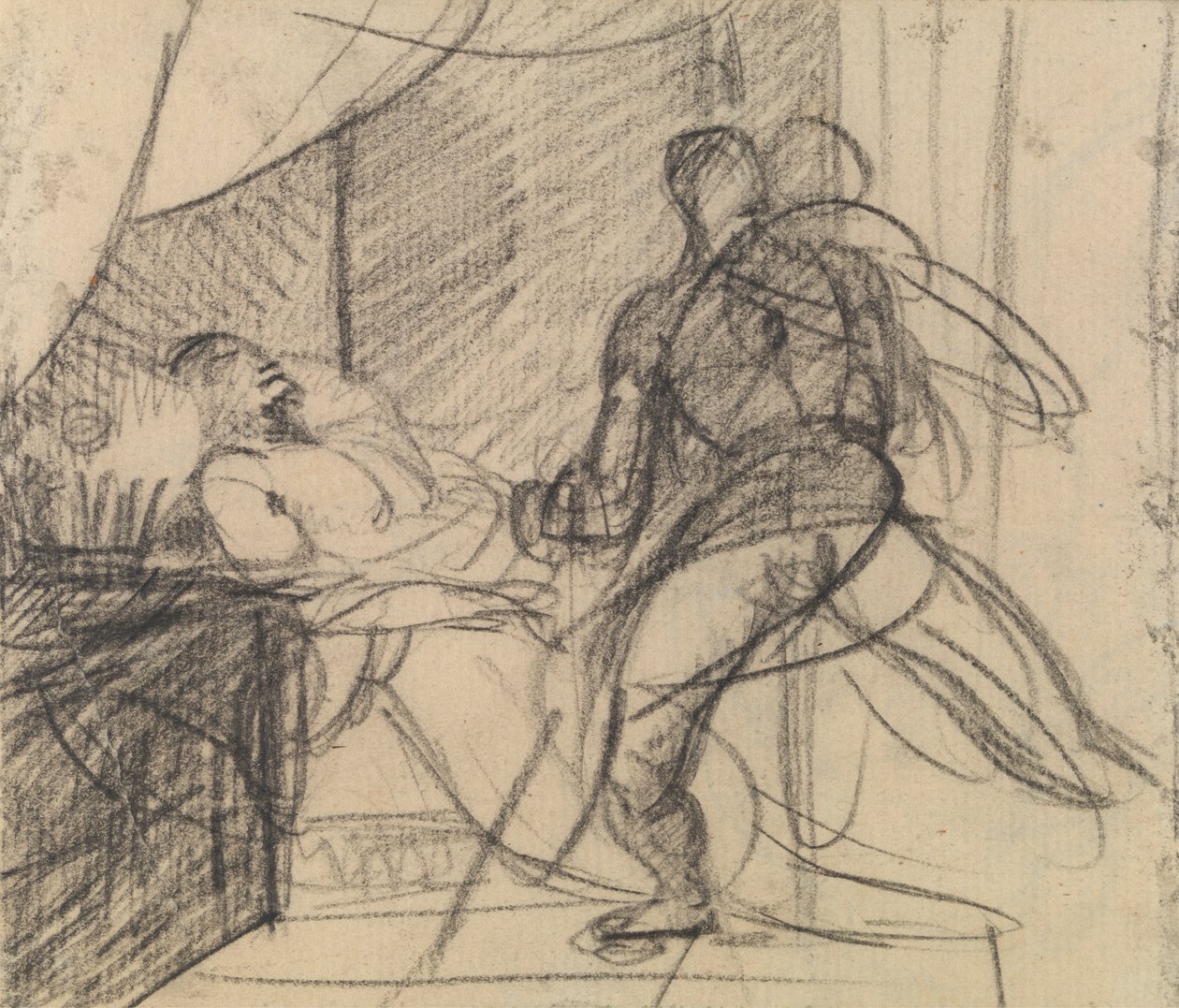 The Murder of Duncan - Macbeth with the Body (og Lady Macbeth nærmer sig) af Benjamin Robert Haydon