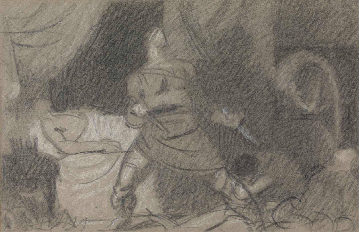 Mordet på Duncan - Macbeth med Dolkene af Benjamin Robert Haydon