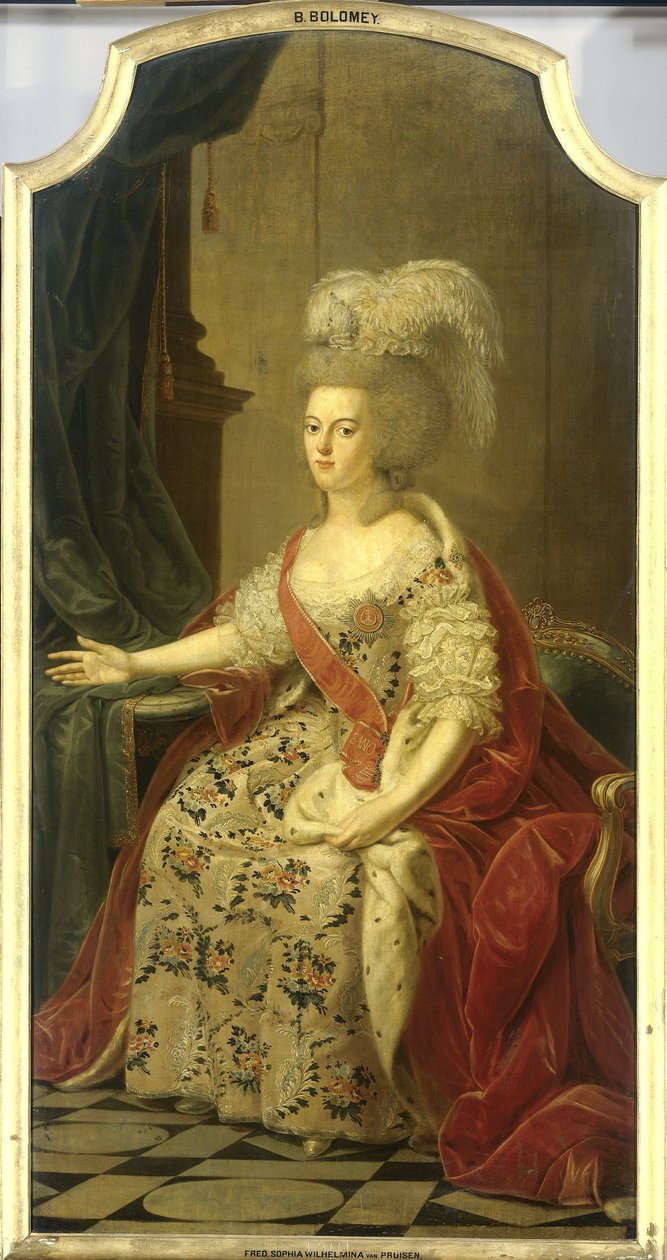 Frederika Sophia Wilhelmina af Preussen (1751-1820), kone til prins Willem V af Benjamin Samuel Bolomey