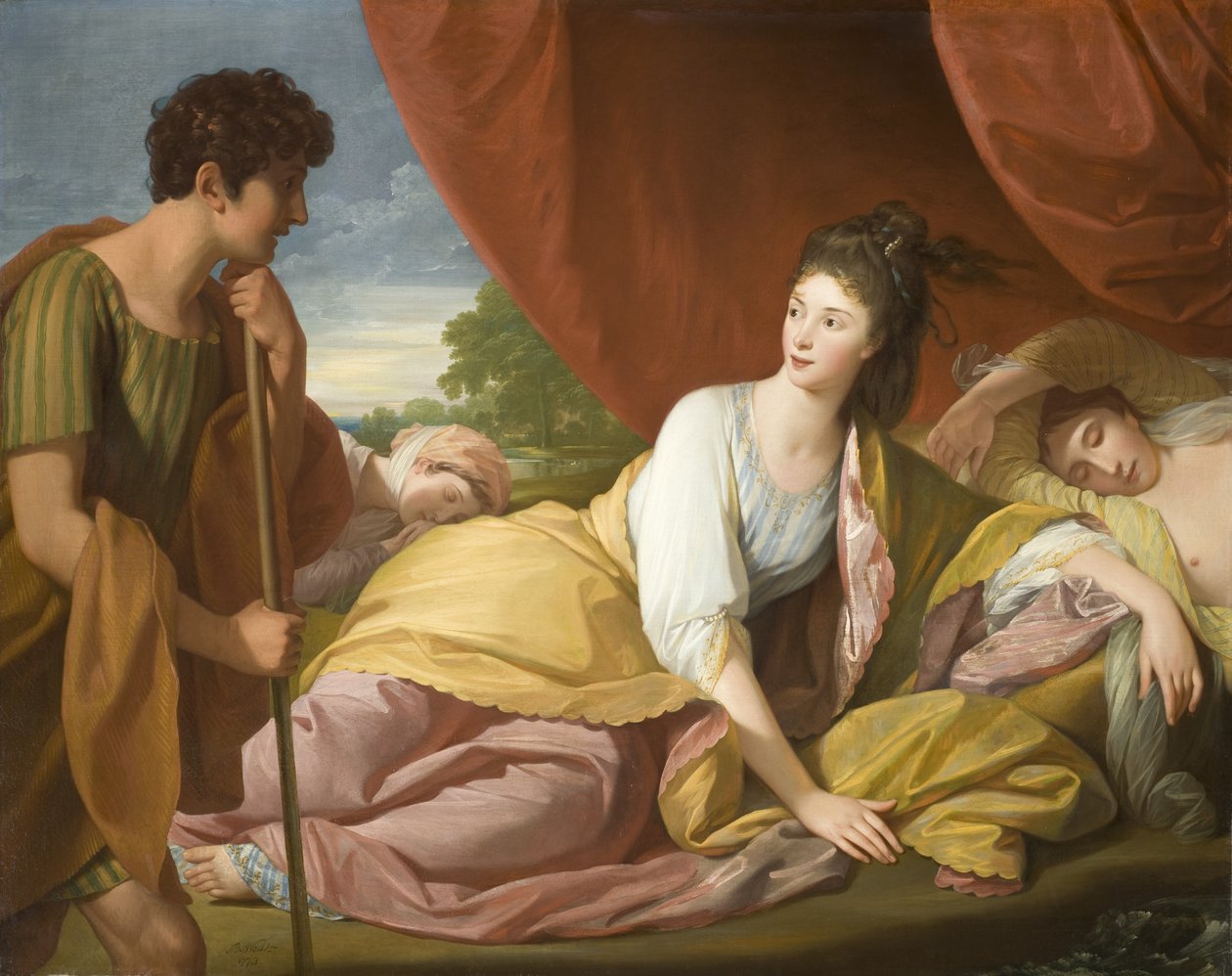 Cymon og Iphigenia af Benjamin West