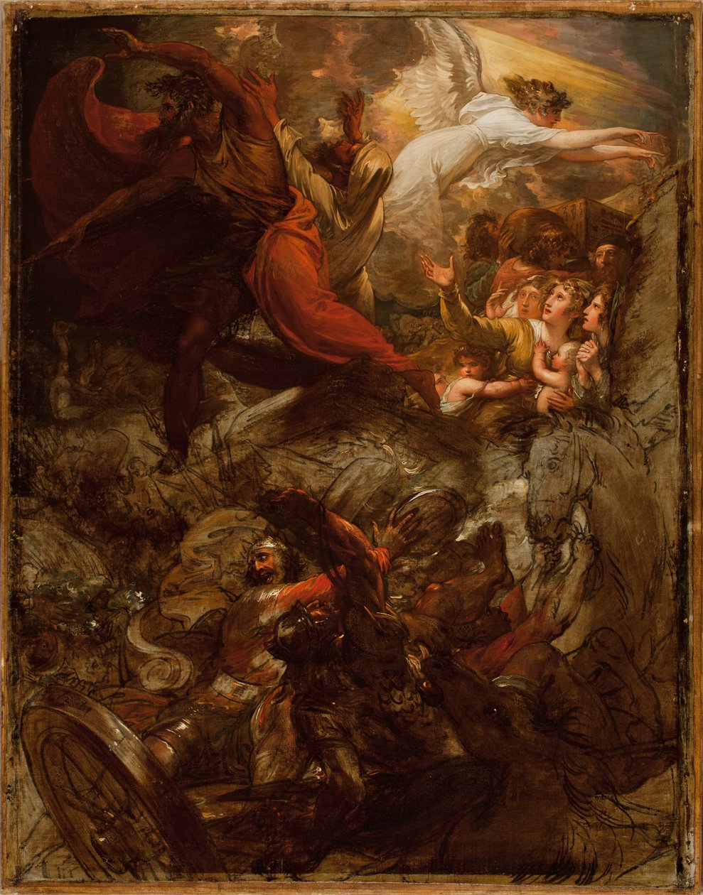Farao og hans vært tabt i Det Røde Hav, 1792 og efter 1800 af Benjamin West