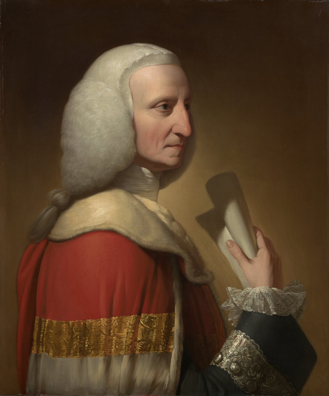 Portræt af George, First Lord Lyttelton, ca. 1772 af Benjamin West