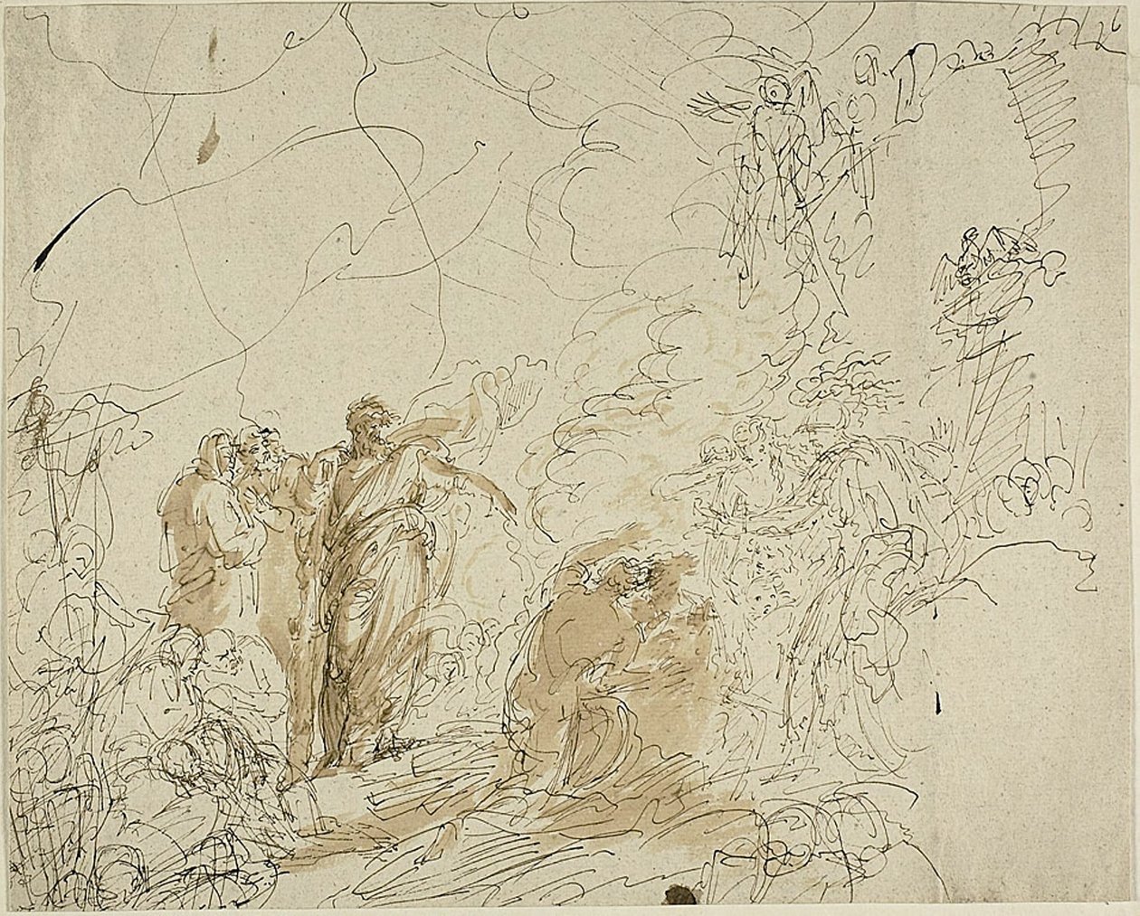 St. Paul ryster hugormen af sig af Benjamin West