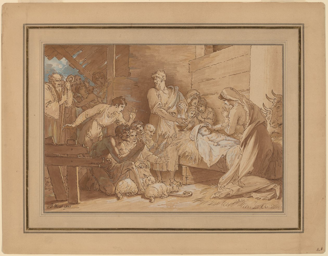 Hyrdernes tilbedelse af Benjamin West
