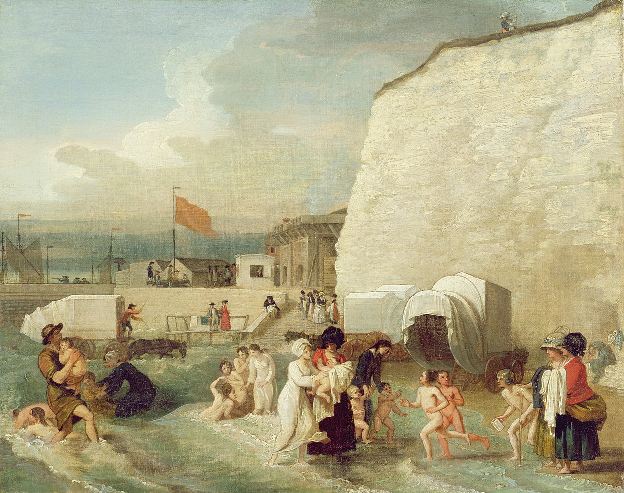 The Bathing Place at Ramsgate, ca. 1788 (olie på lærred) af Benjamin West
