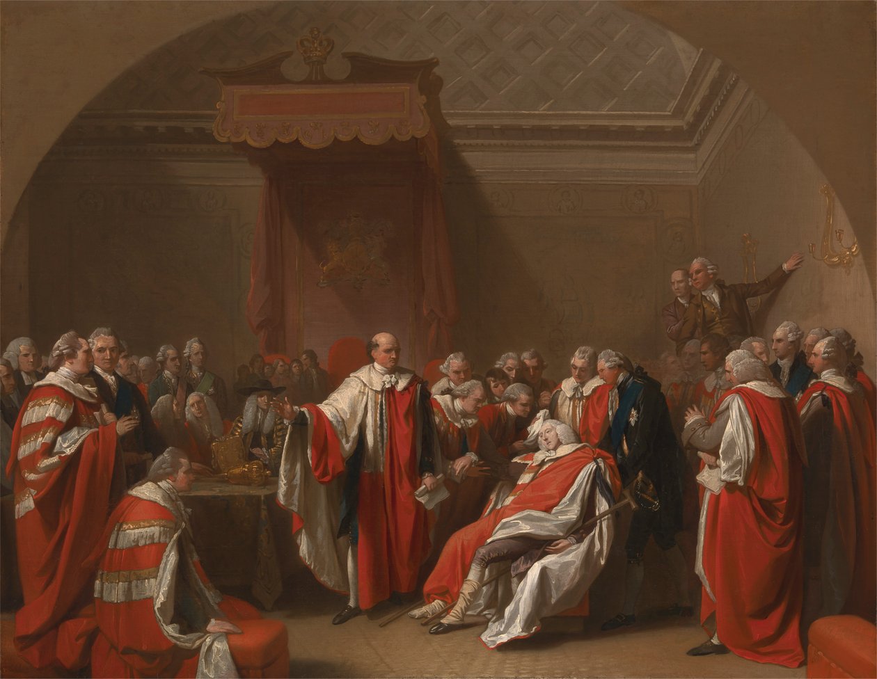Chathams død af Benjamin West