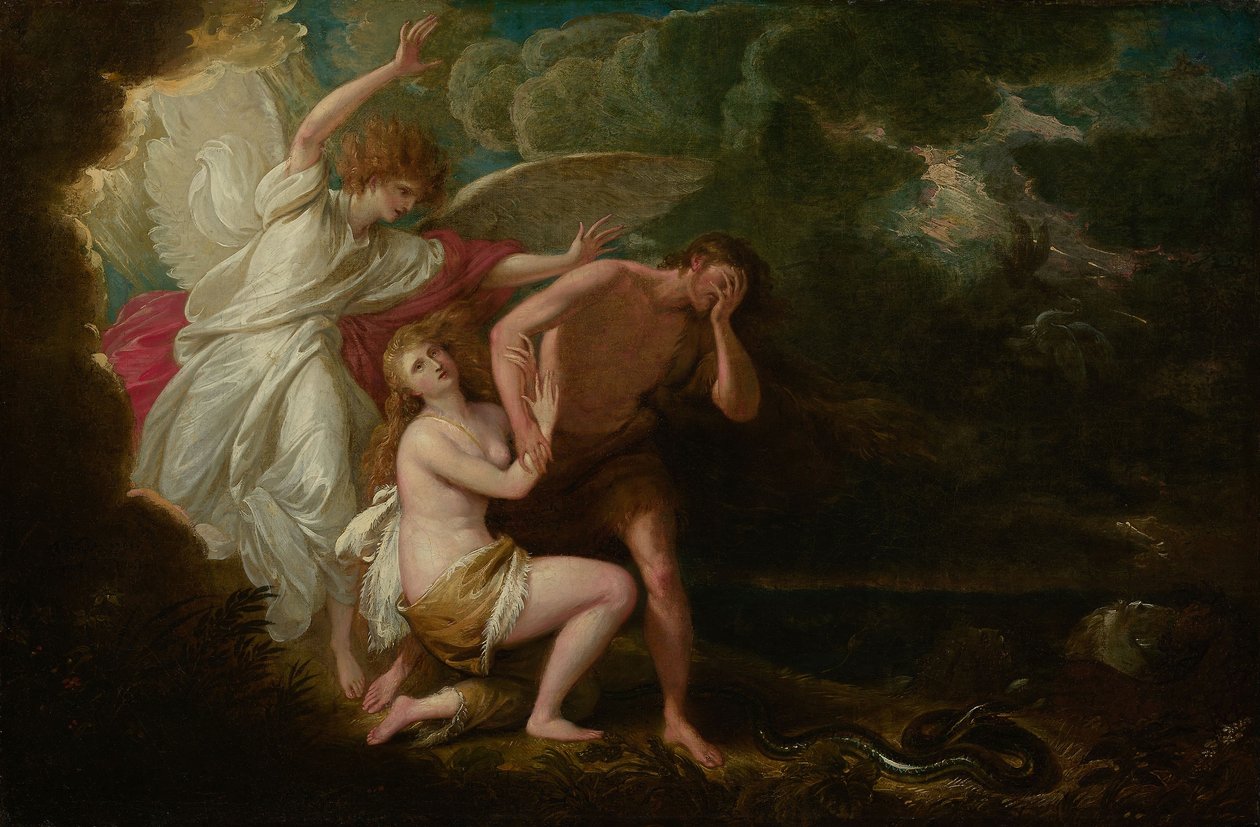 Uddrivelsen af Adam og Eva fra Paradis af Benjamin West