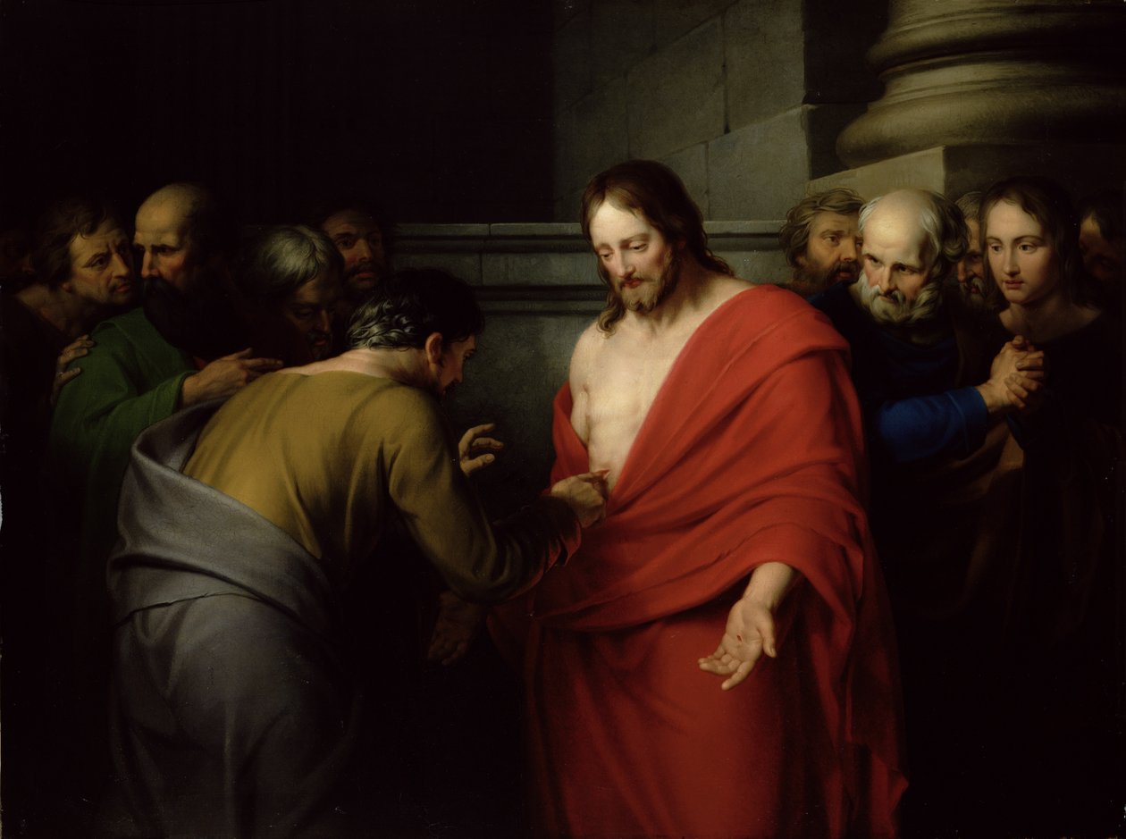 The Incredulity of St. Thomas (olie på lærred) af Benjamin West