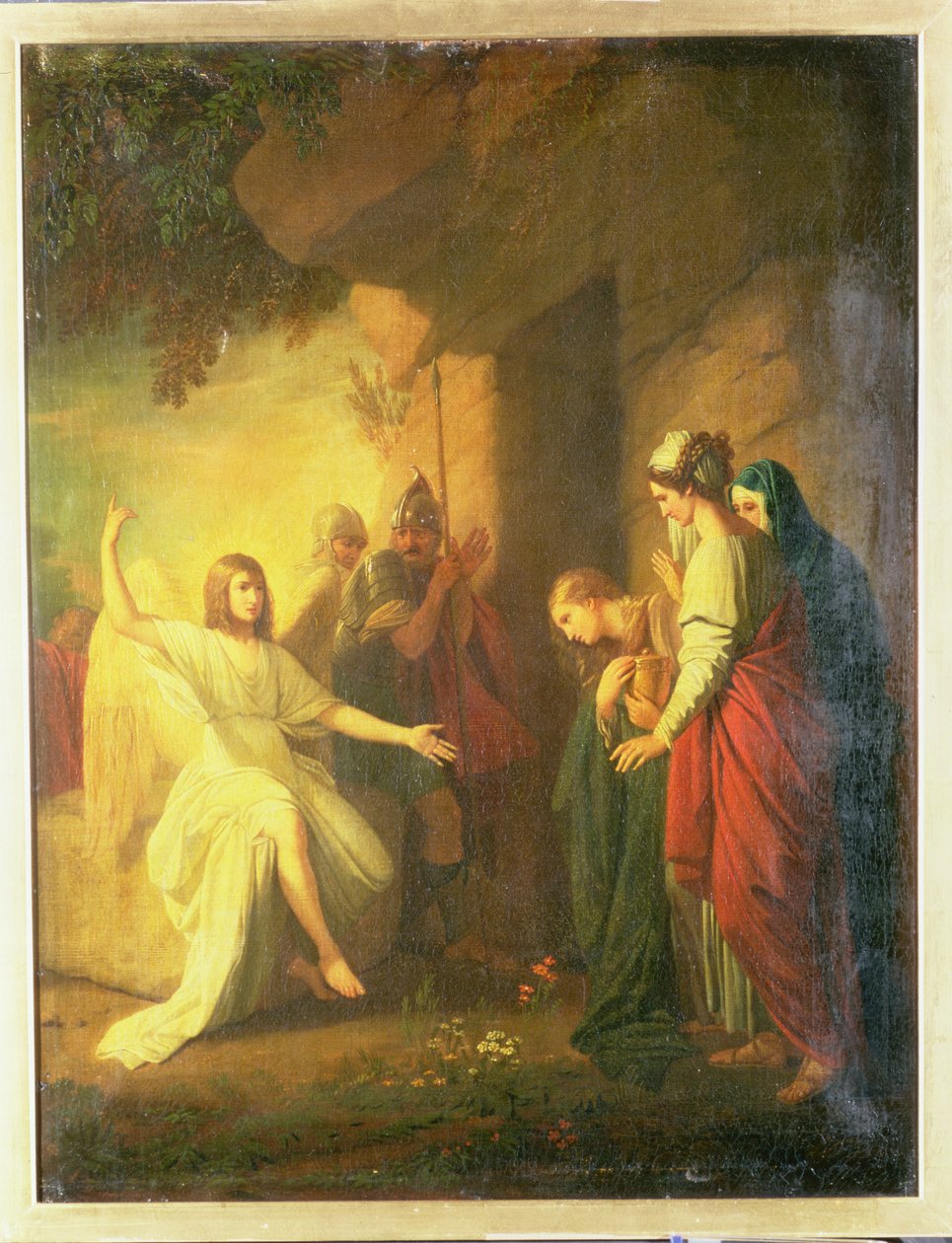 Kvinderne ved graven - Englen ved Kristi grav, 1768 af Benjamin West