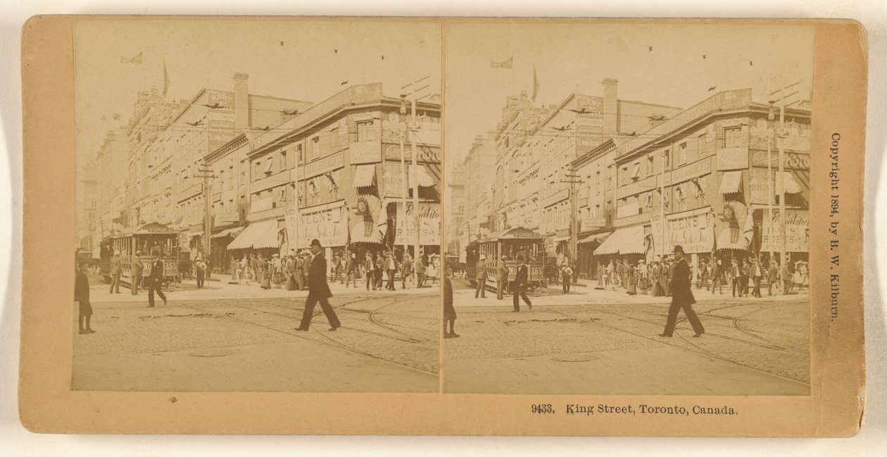 King Street, Toronto, Canada. af Benjamin West Kilburn