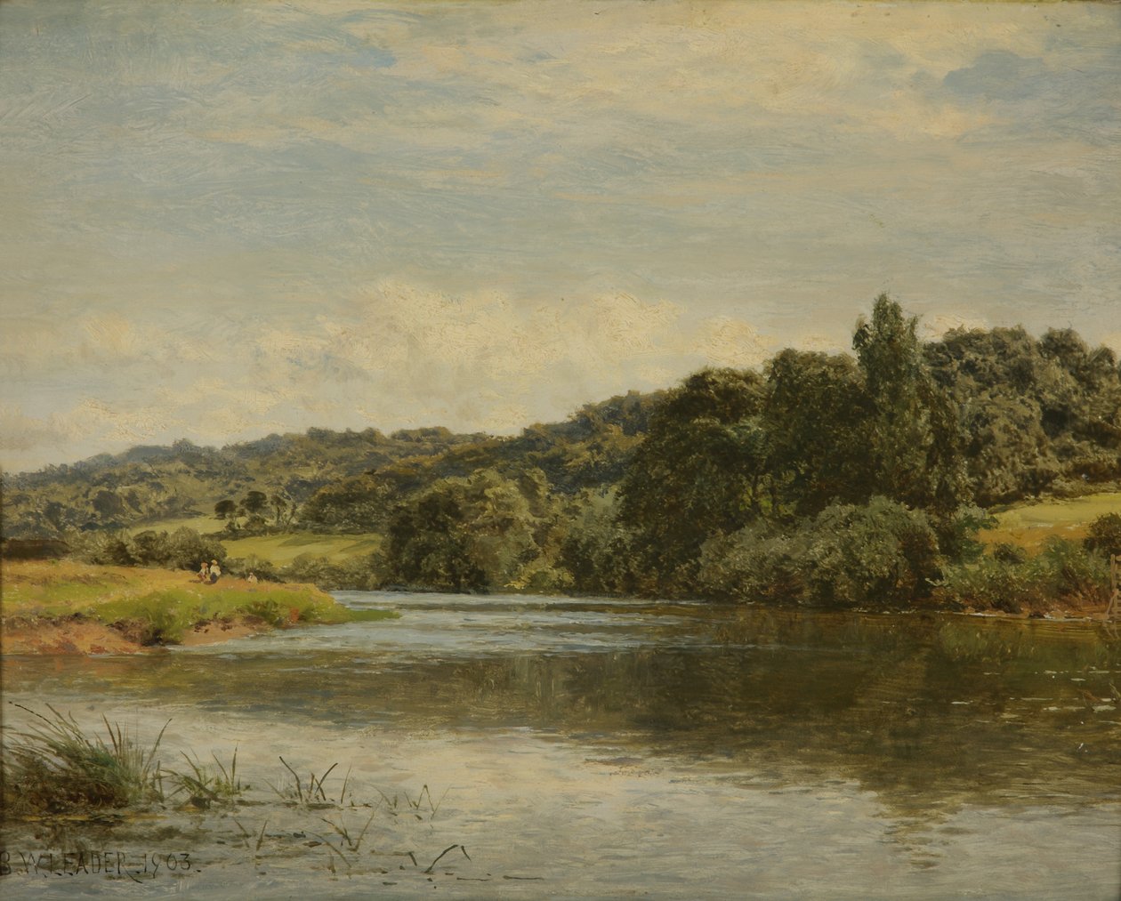 Eftermiddag på Themsen, 1903 af Benjamin Williams Leader